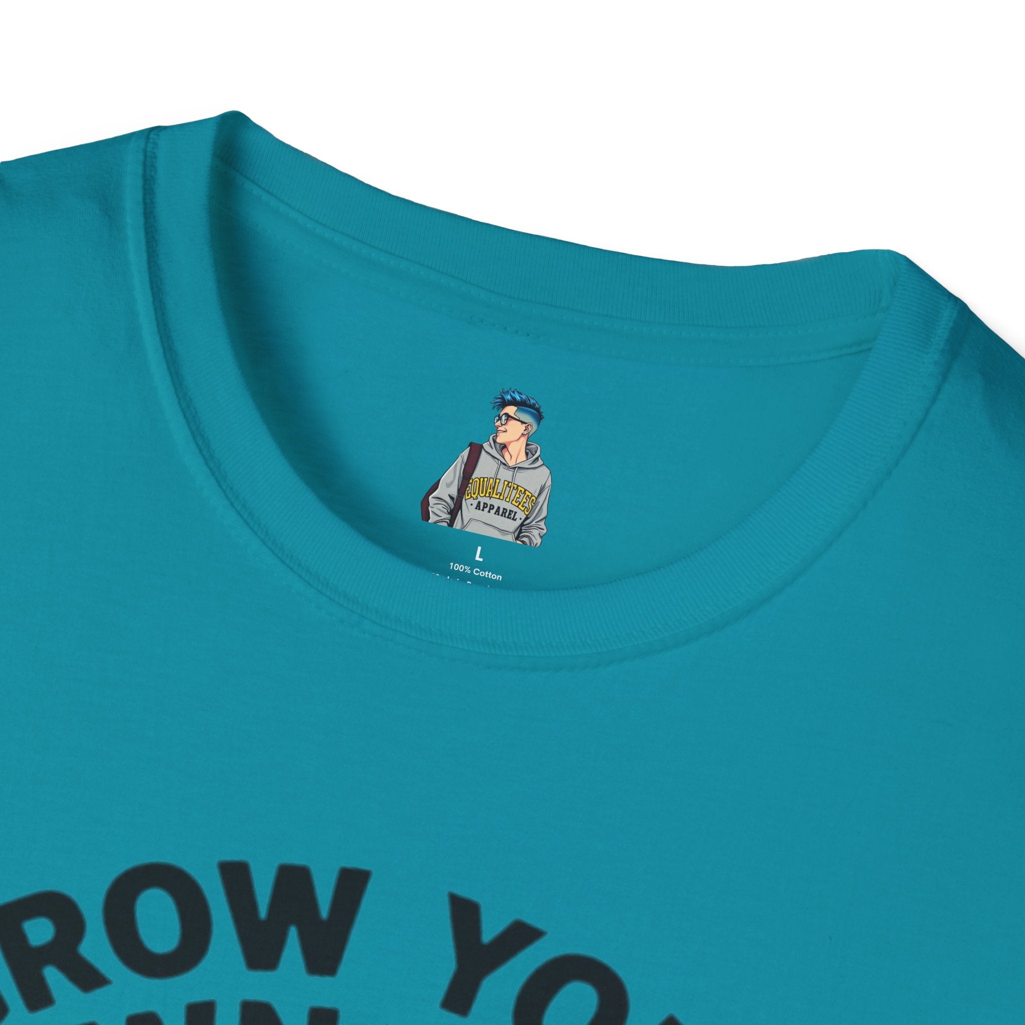Unisex Softstyle T-Shirt - 'Grow Your Own Way' Floral Design for Queer Pride