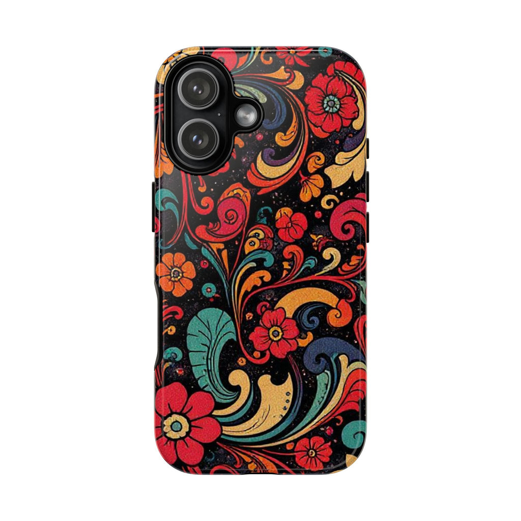 Floral Paisley Tough Case for iPhone — Vibrant Protective Phone Cover
