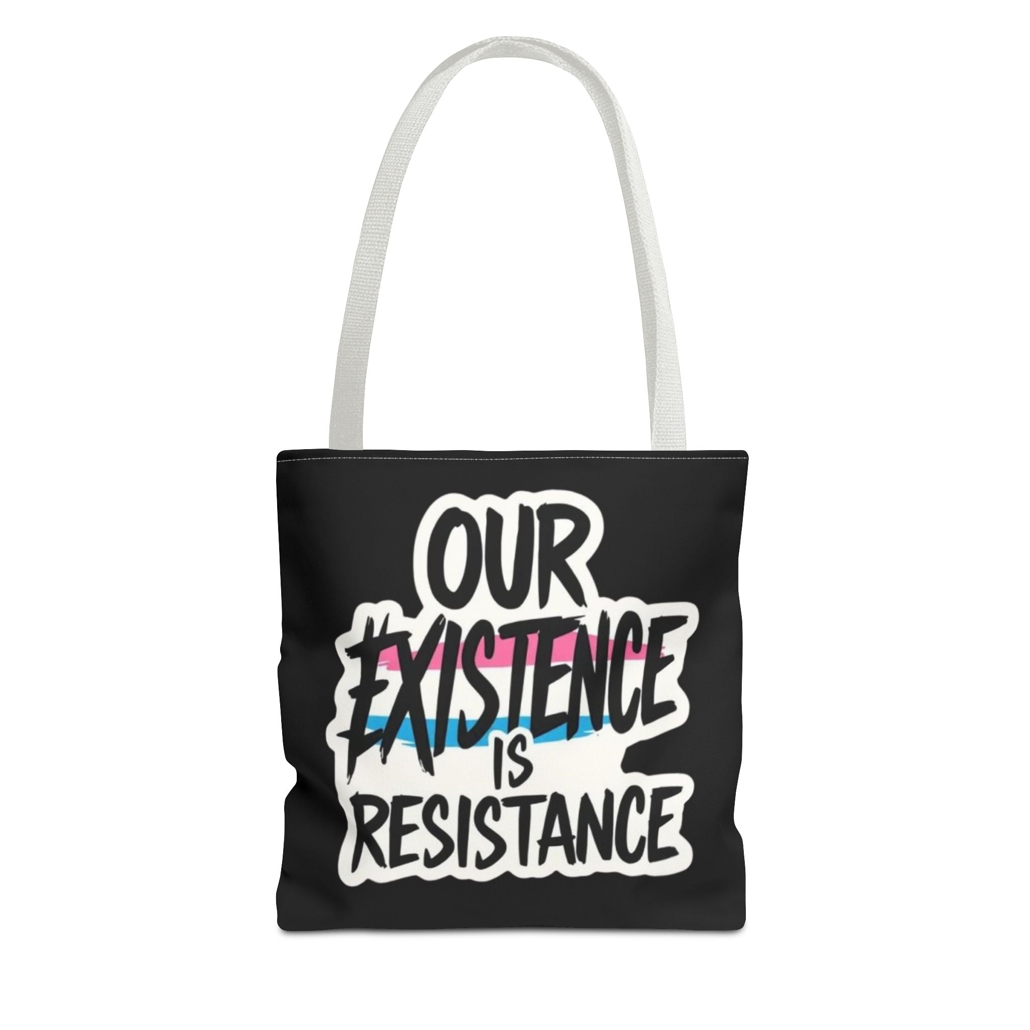 Our Existence Is Resistance Trans Protest Tote Bag