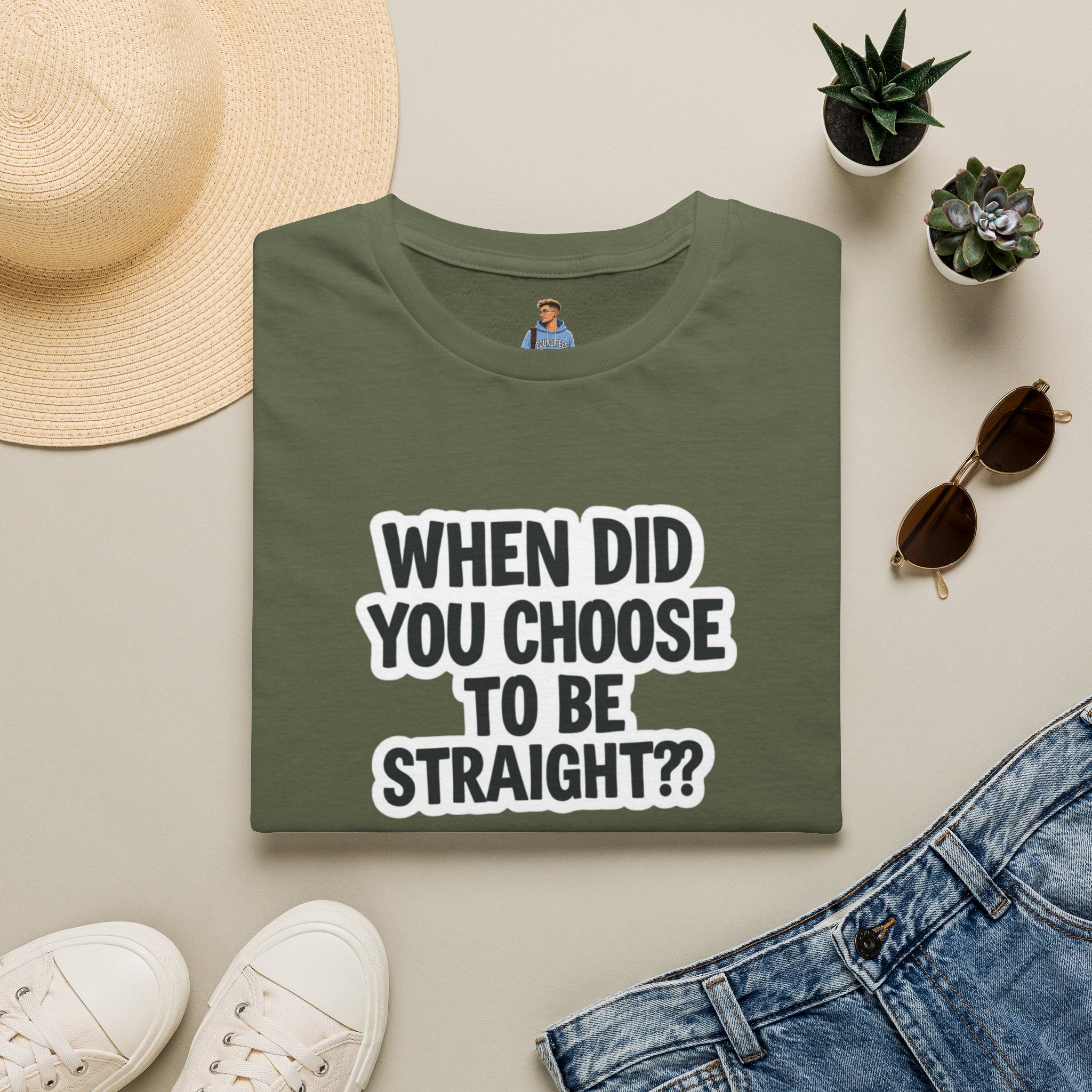 When Did You Choose to Be Straight?? T-shirt