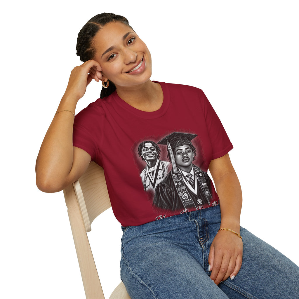 Double Portrait Front - In Memory of Pierre Damas Bel T-Shirt