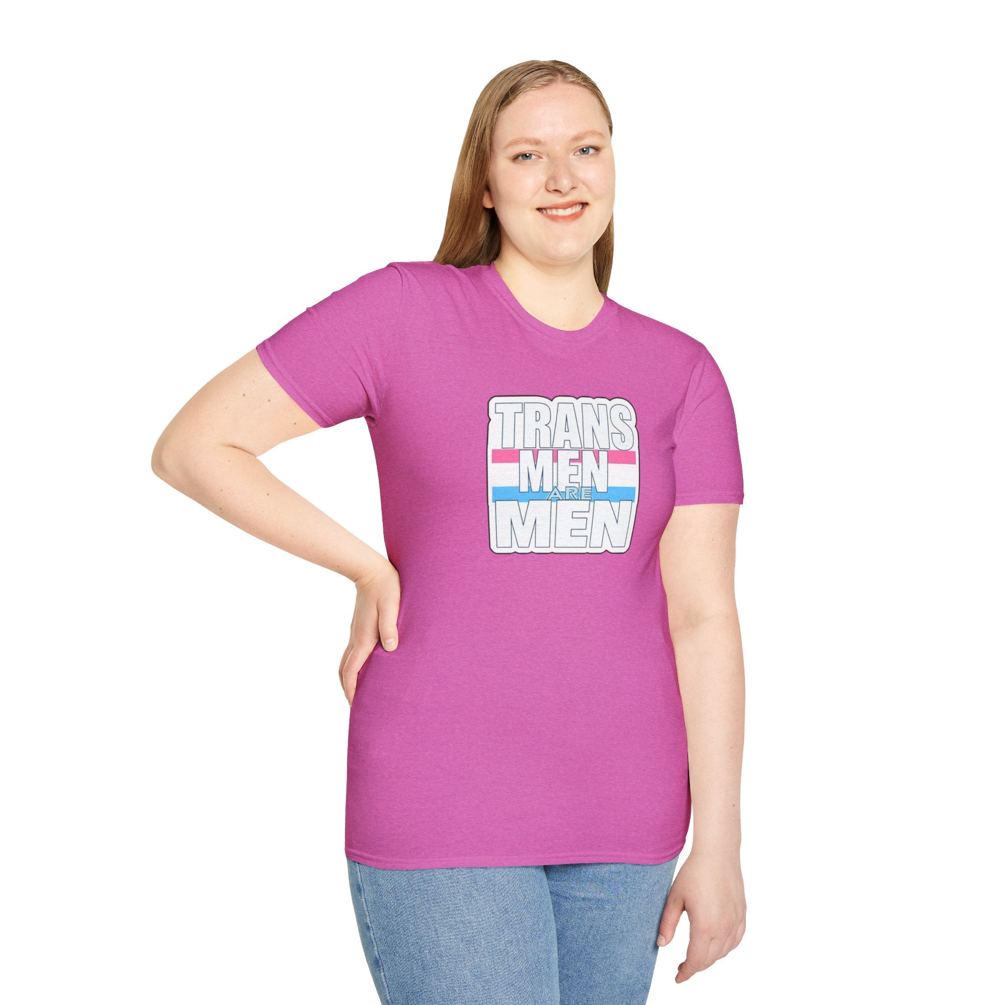 Unisex Softstyle T-Shirt - 'Trans Men Are Men' Statement Tee