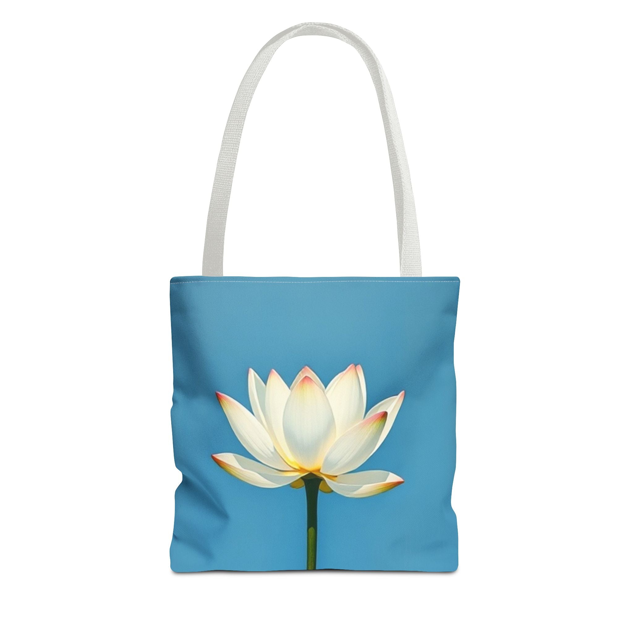 White Lily on Canvas Design - Tote Bag
