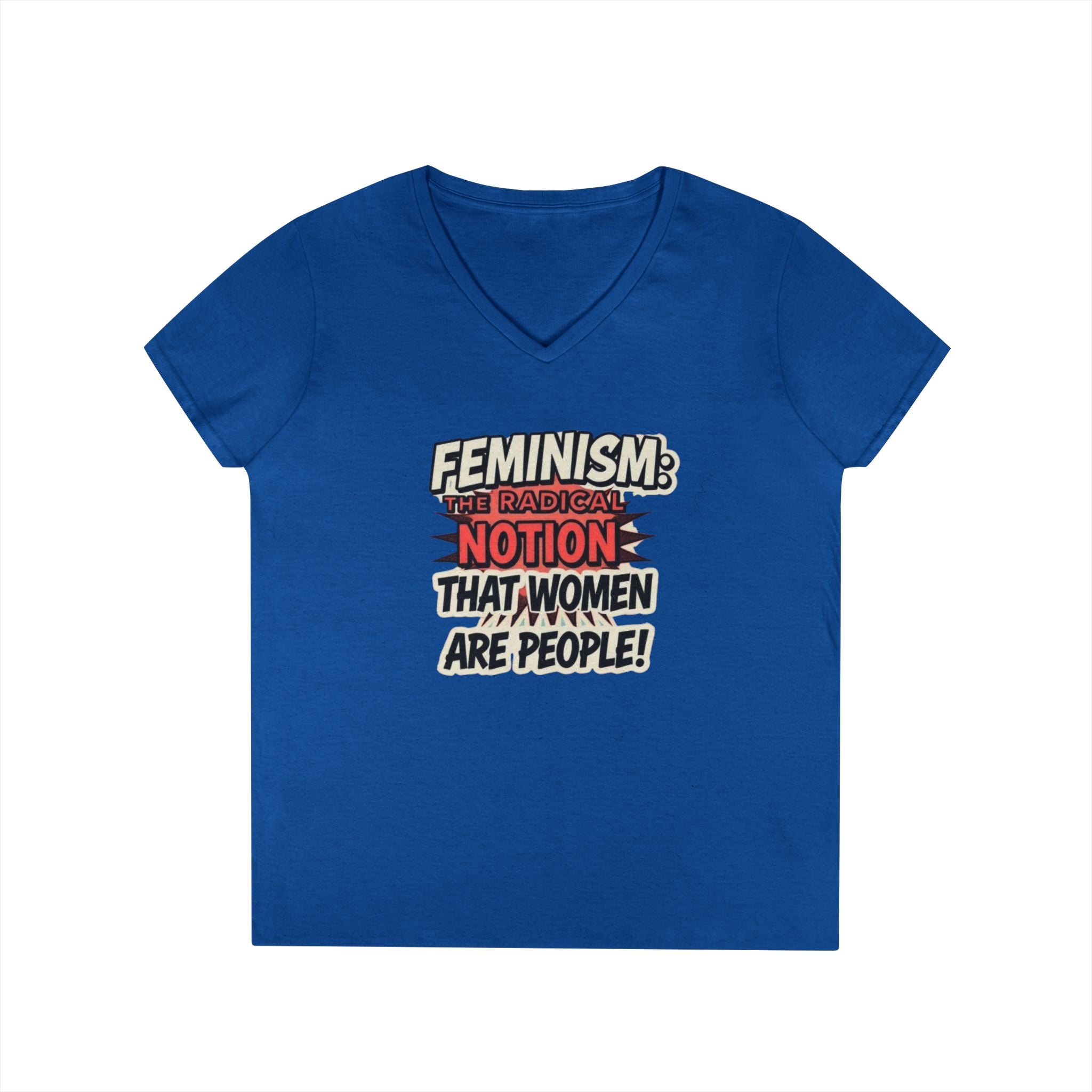 Feminism V-Neck T-Shirt - Empowering Women’s Apparel