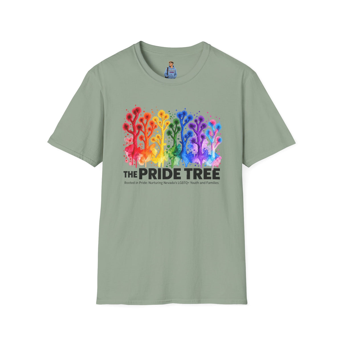 Pride Tree Las Vegas T-Shirt - Black Text