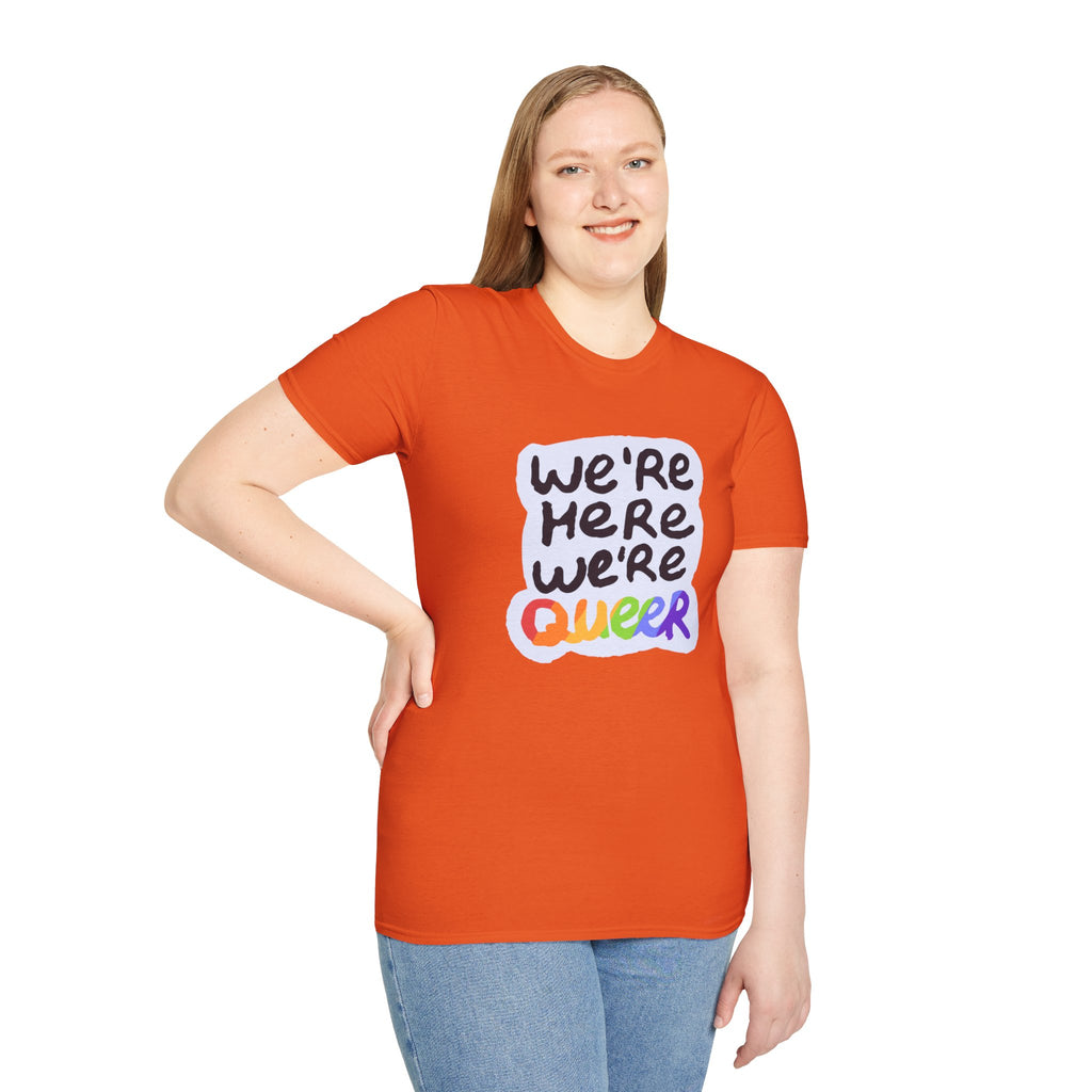 We’re Here We’re Queer Pride Tree Las Vegas T-Shirt