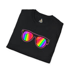 Rainbow Sunglasses Unisex t-shirt