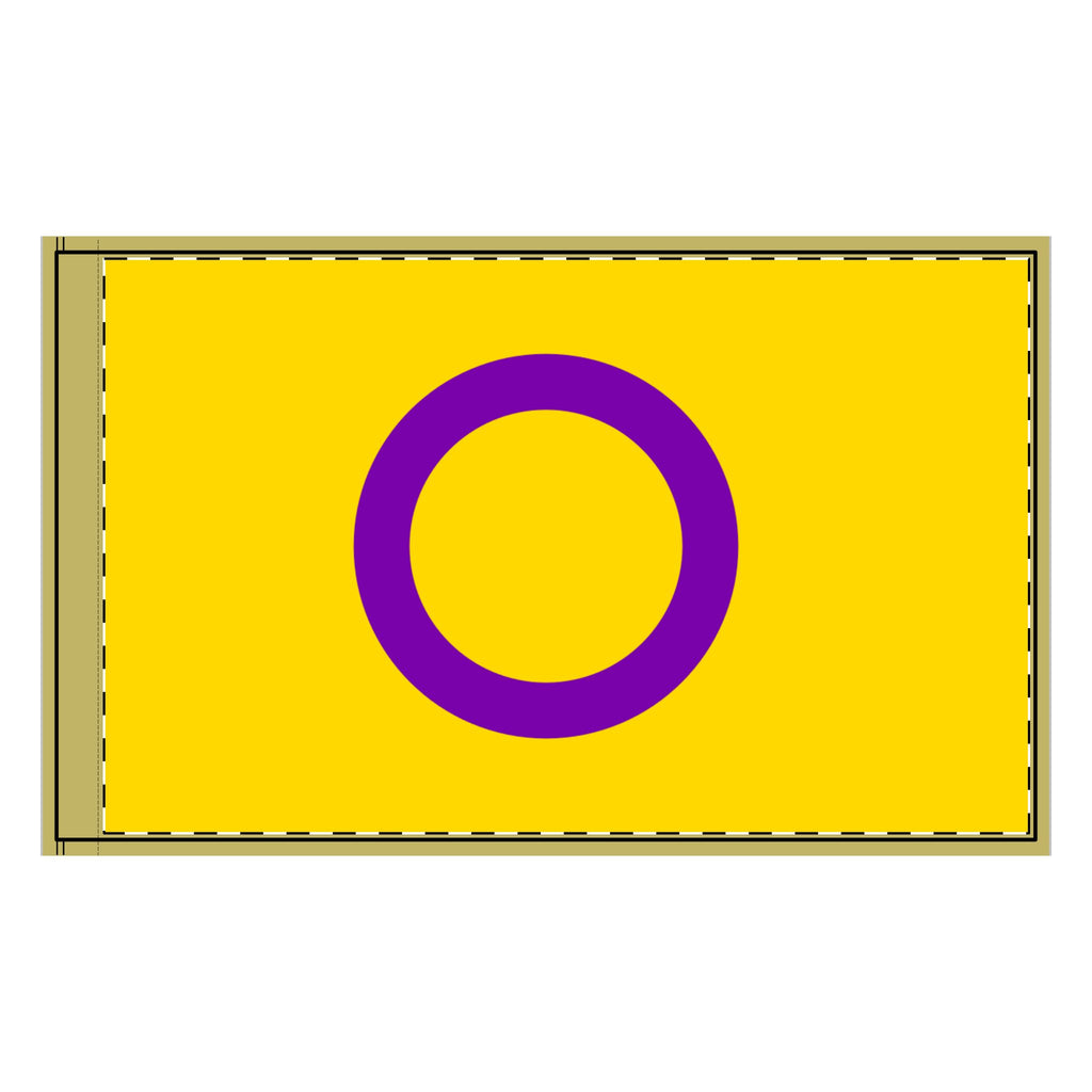 Flag Double-Sided Intersex Pride