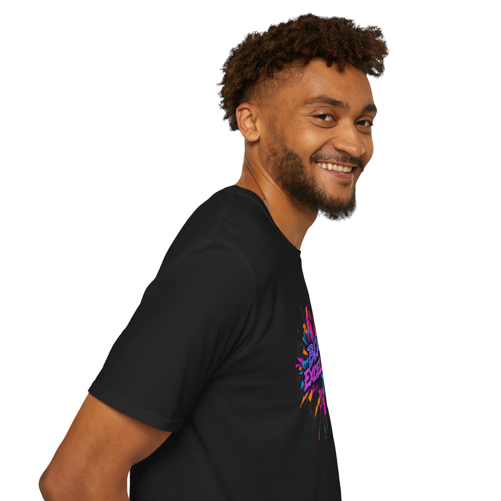Unisex Softstyle T-Shirt - Black Excellence Graphic Tee
