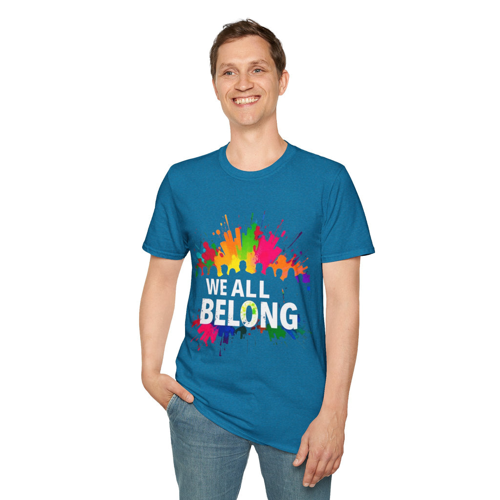Unisex Softstyle T-Shirt - 'We All Belong"