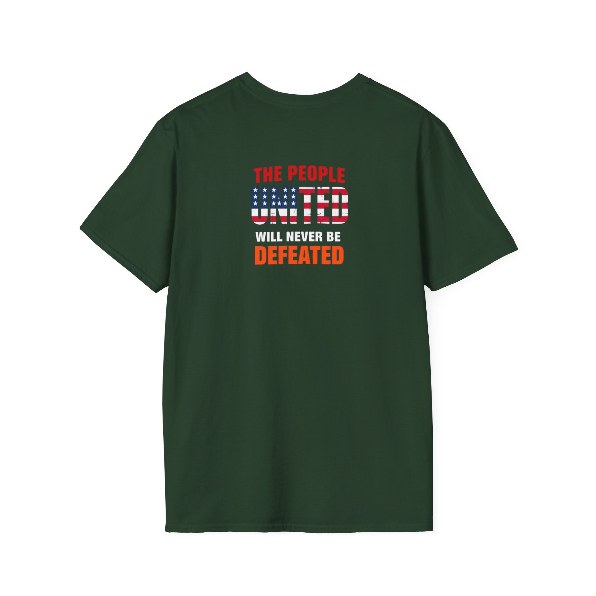 Unisex Democracy T-Shirt - 'Democracy Dies If We Let It' & 'The People United Will Never Be Defeated'