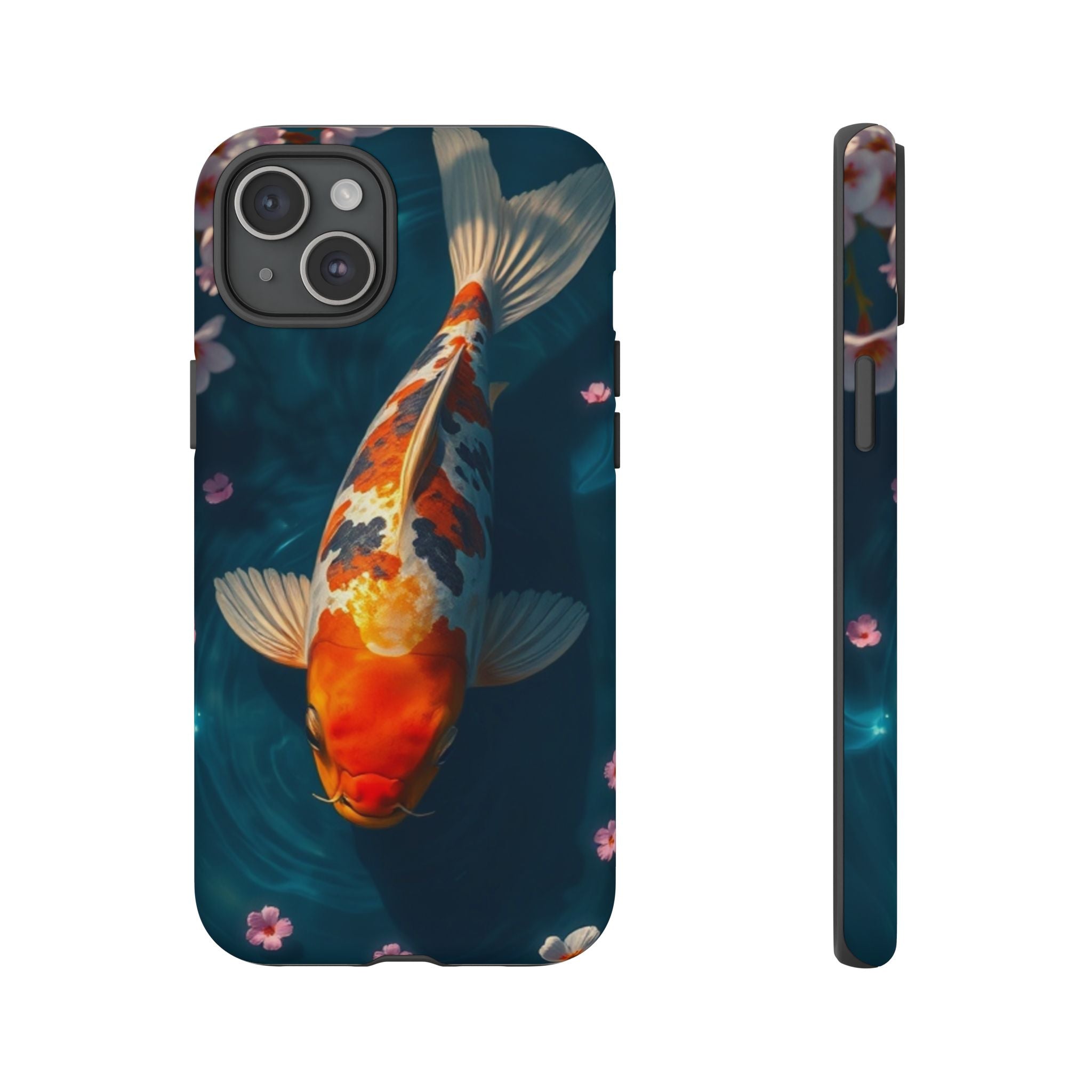 Peaceful Koi Cherry Blossom Tough Cases For Android & iPhone