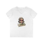 Funny Ladies' V-Neck T-Shirt - 'I AM the Drama!' Comedy Tee for Confident Women