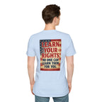 Learn Your Rights T-Shirt — Patriotic American Flag Graphic Tee