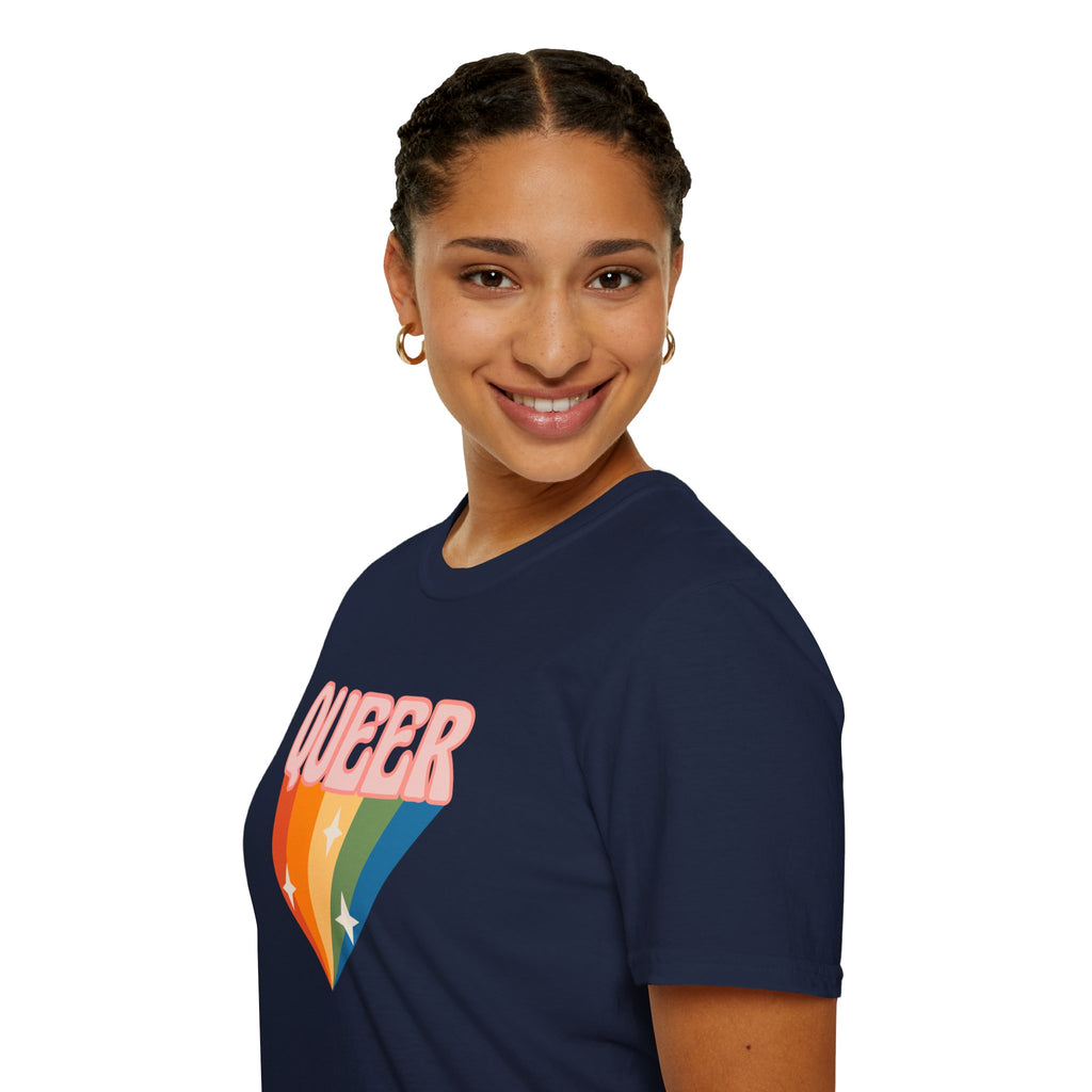 Queer Rainbow Sparkle Pride Tree Las Vegas T-Shirt