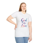 God Is Love T-Shirt — Colorful Tee