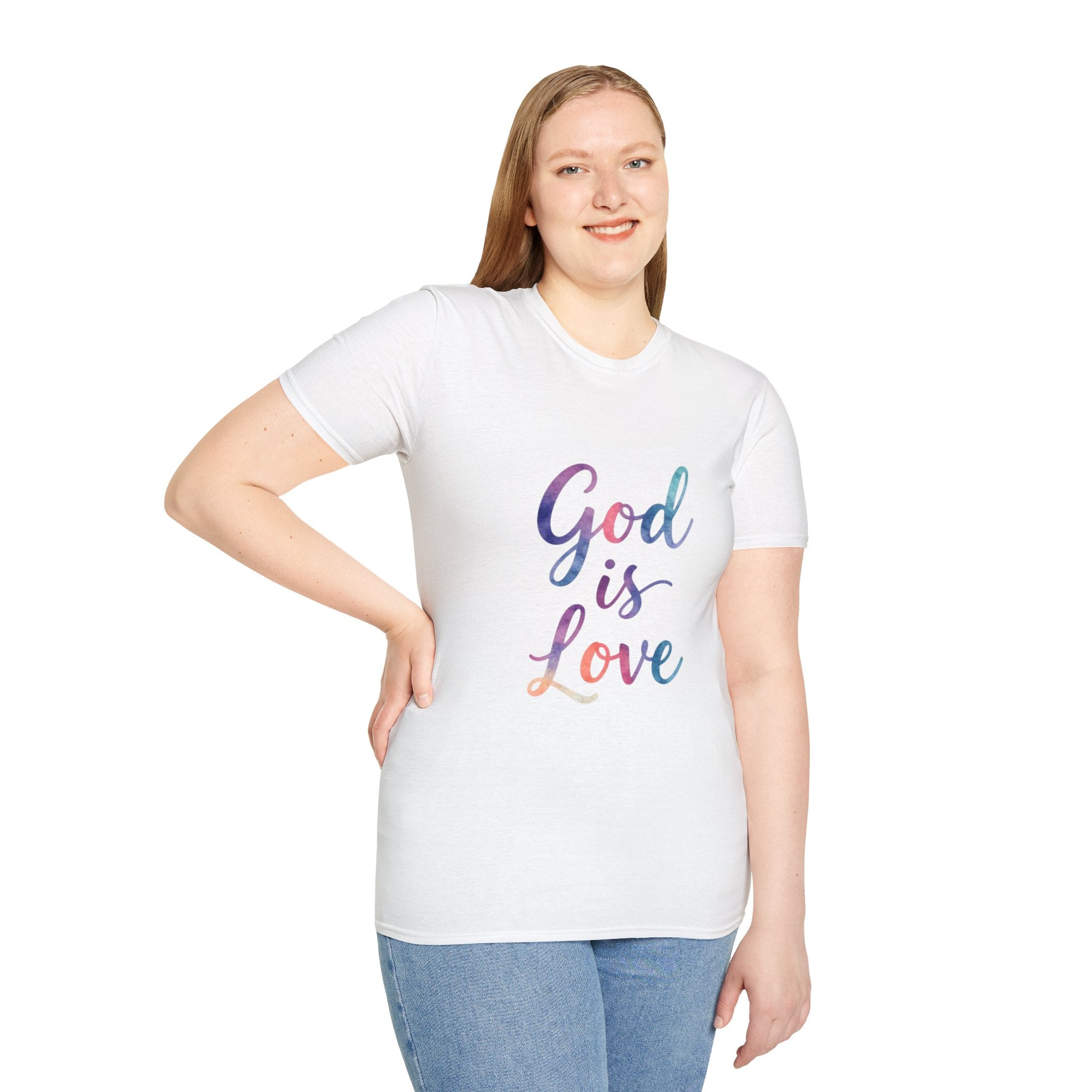 God Is Love T-Shirt — Colorful Tee