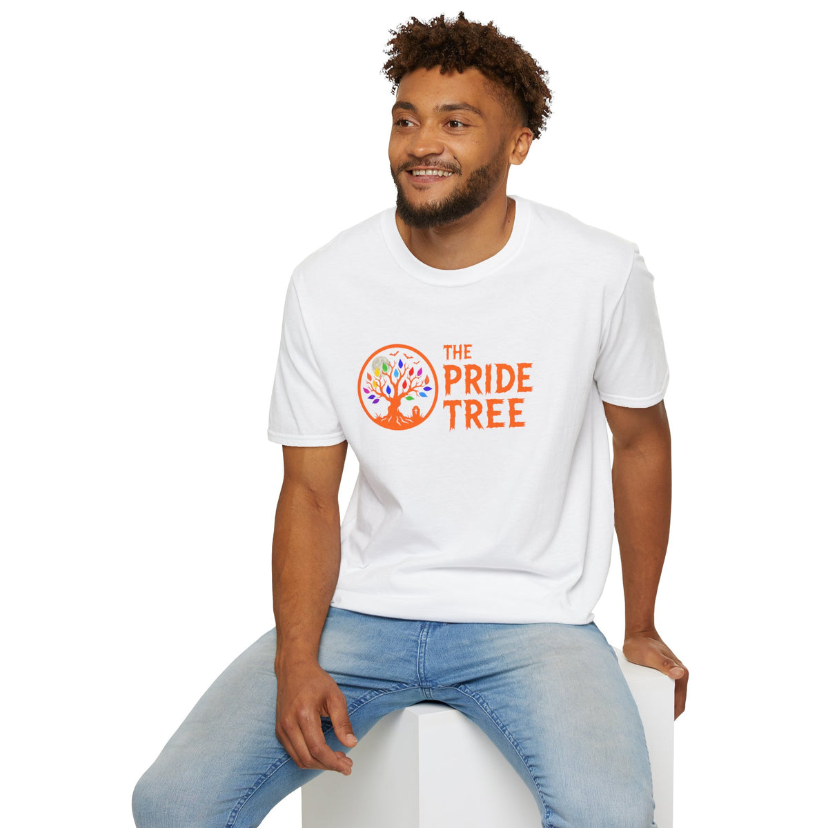 Orange Halloween Logo Pride Tree T-Shirt