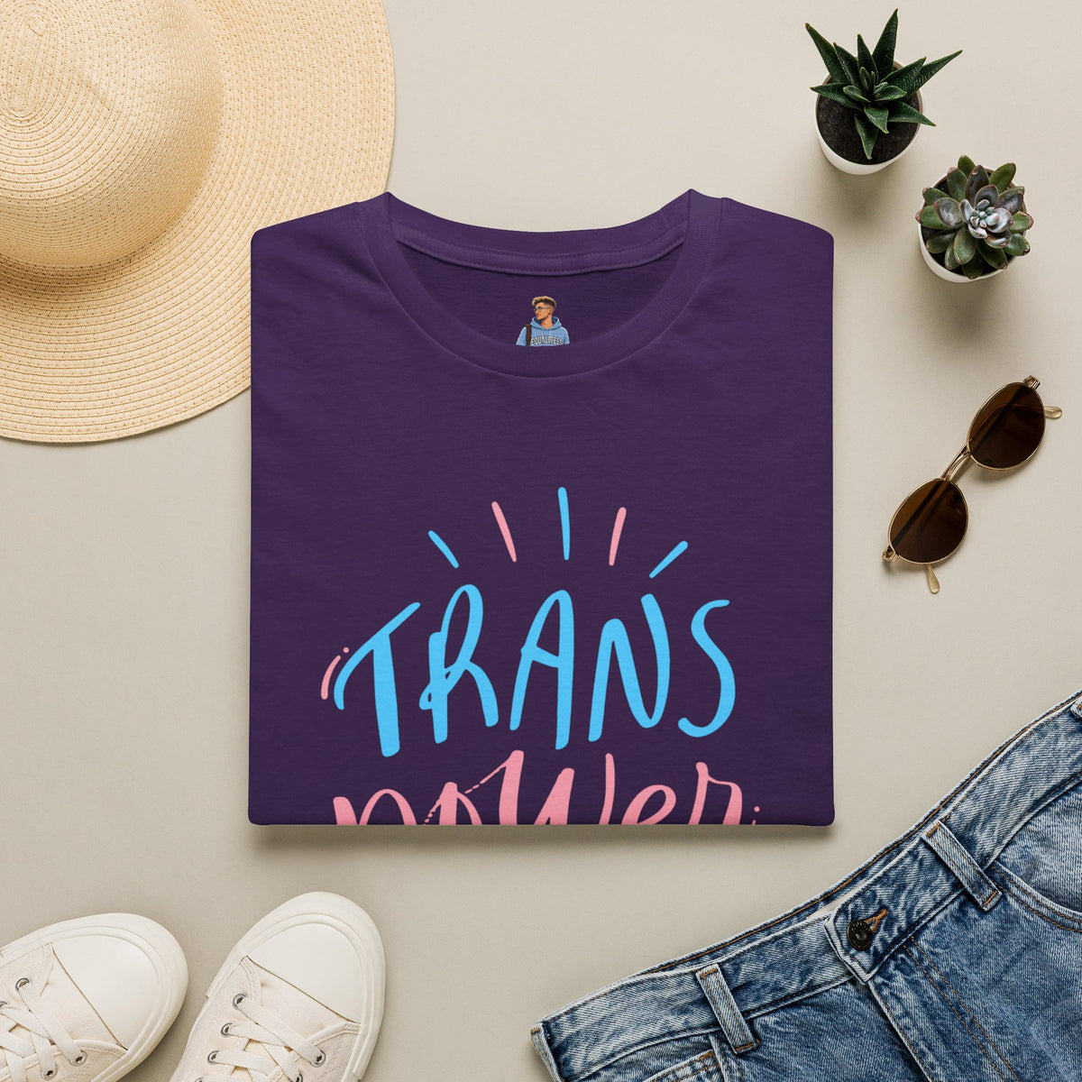 Trans Power Pride Tree Las Vegas T‑ Shirt