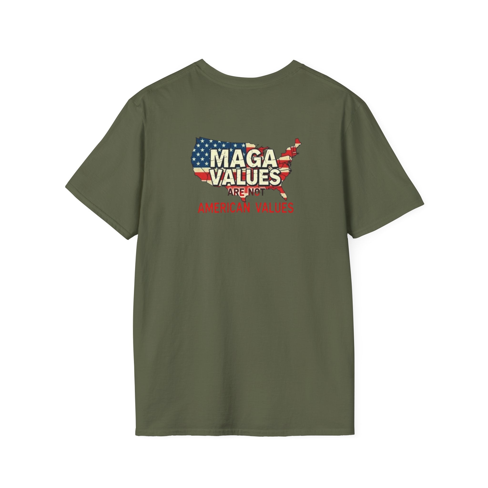 Impeach Felon47 Unisex Softstyle T-Shirt - USA Graphic Statement Tee