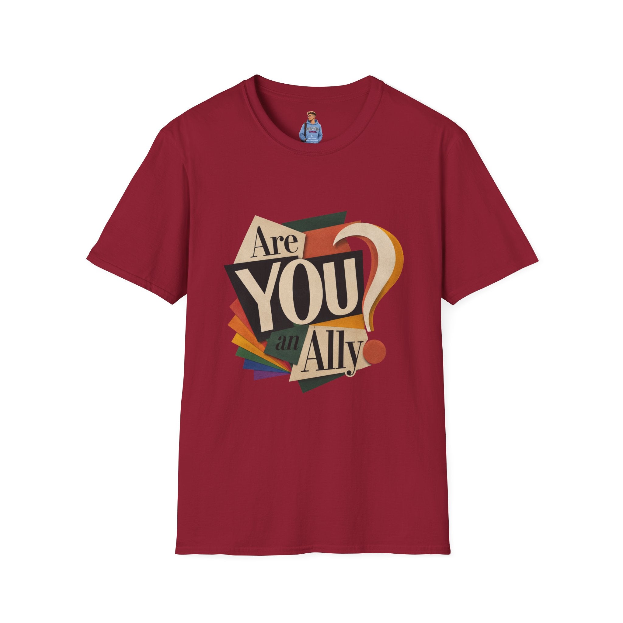 Are You An Ally? T-Shirt — Vintage Pride Ally Tee