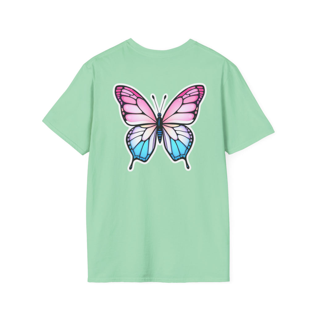 Trans Caterpillar to Butterfly Graphic T-Shirt
