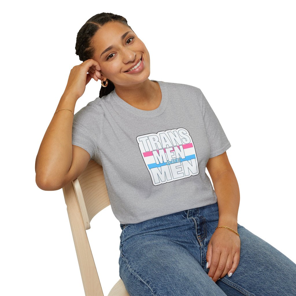 Unisex Softstyle T-Shirt - 'Trans Men Are Men' Statement Tee