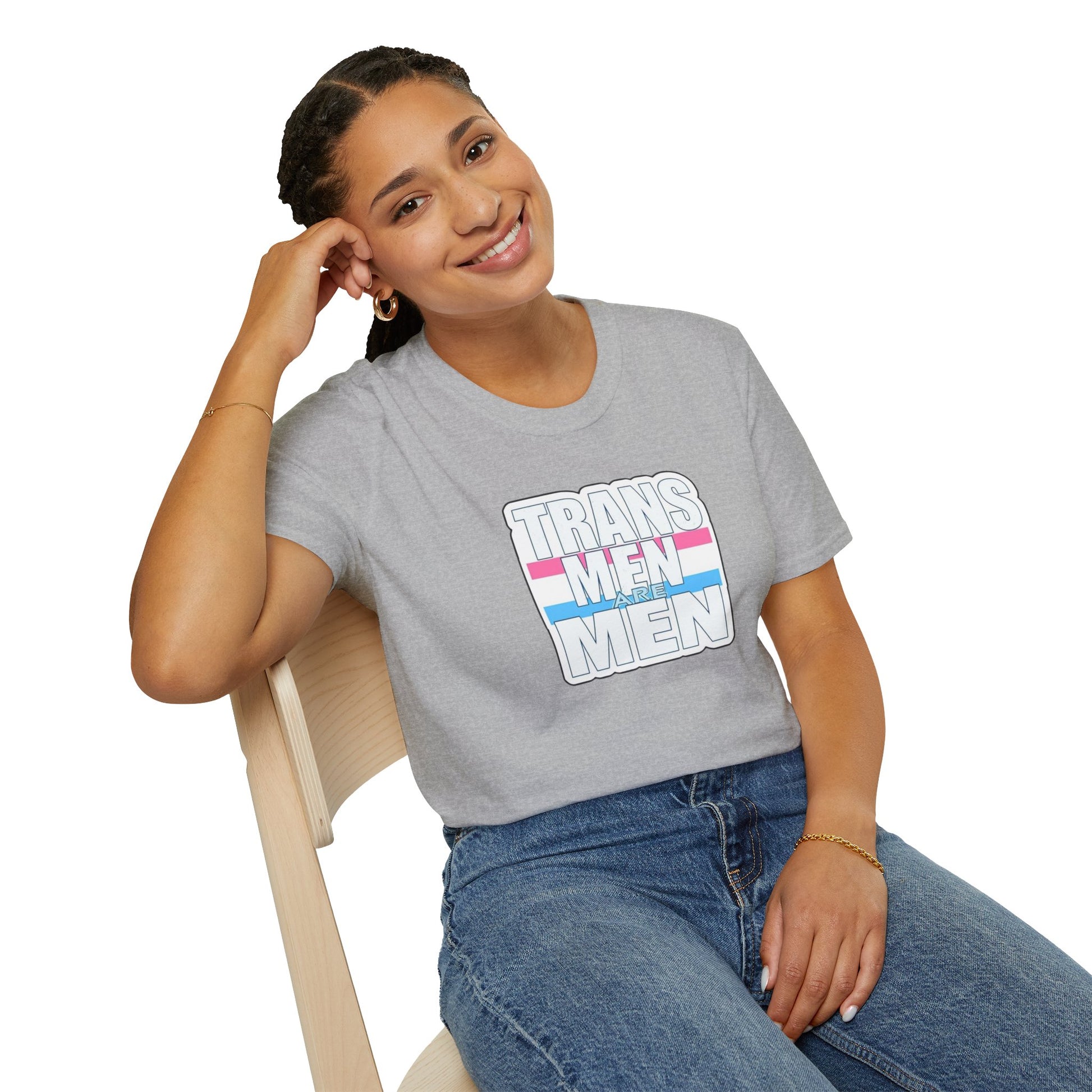 Unisex Softstyle T-Shirt - 'Trans Men Are Men' Statement Tee