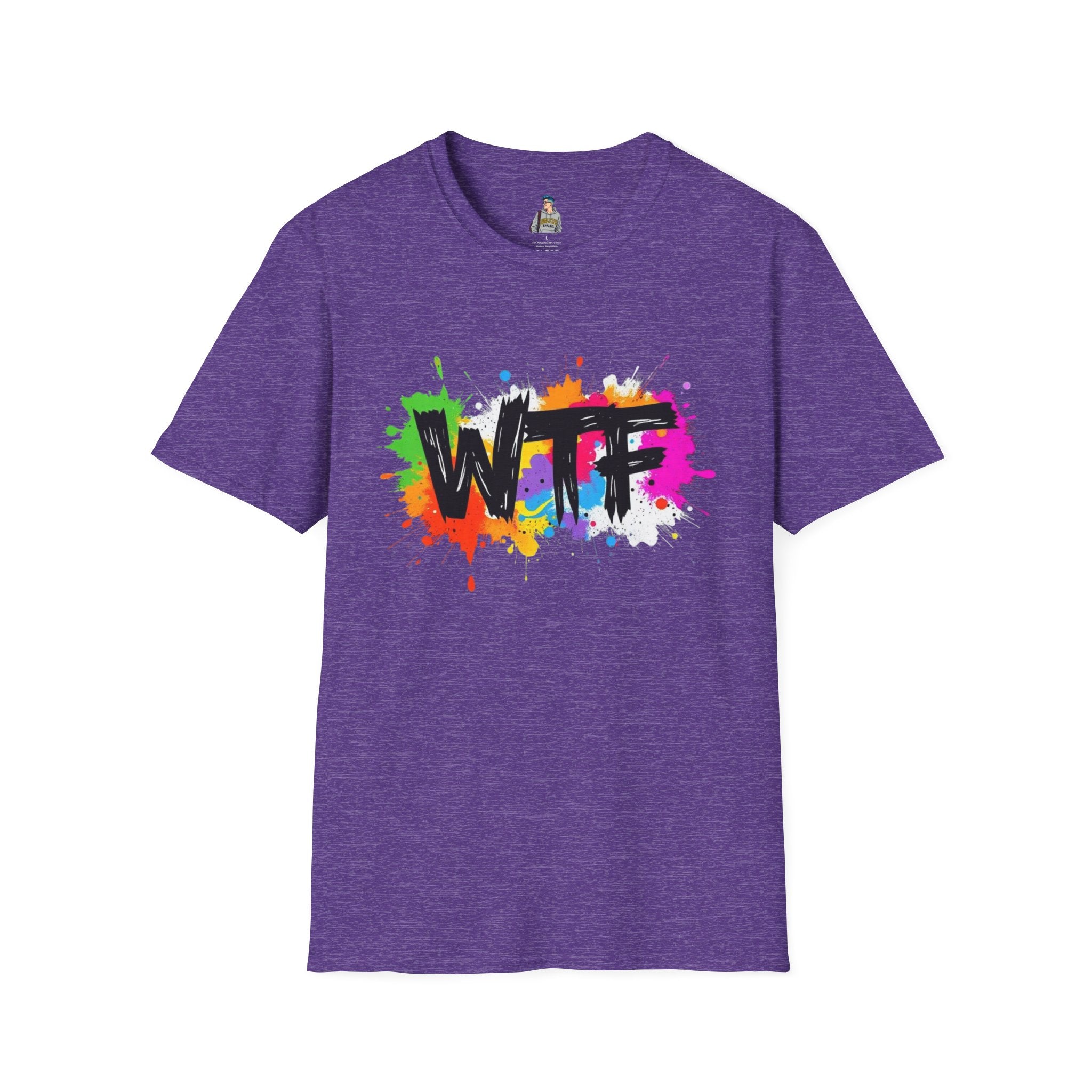 Bold Rainbow WTF Color Splash T-Shirt