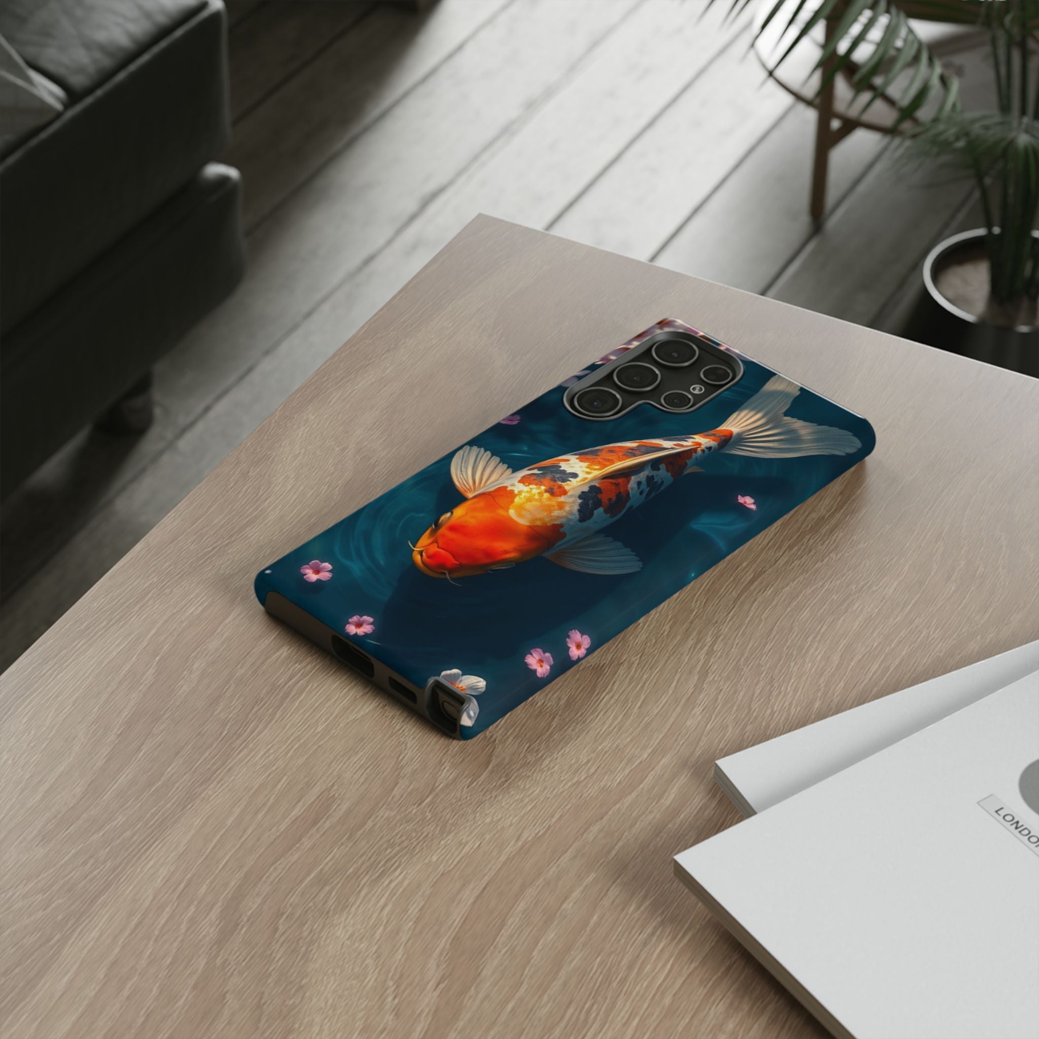 Peaceful Koi Cherry Blossom Tough Cases For Android & iPhone