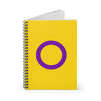 Intersex Pride Spiral Notebook with Purple Circle - Perfect for School or Journaling
