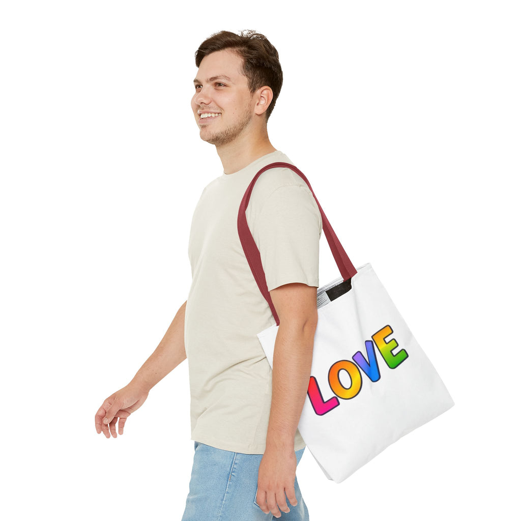 Rainbow Love Tote Bag