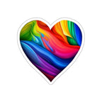 Die-Cut Stickers - Rainbow Heart