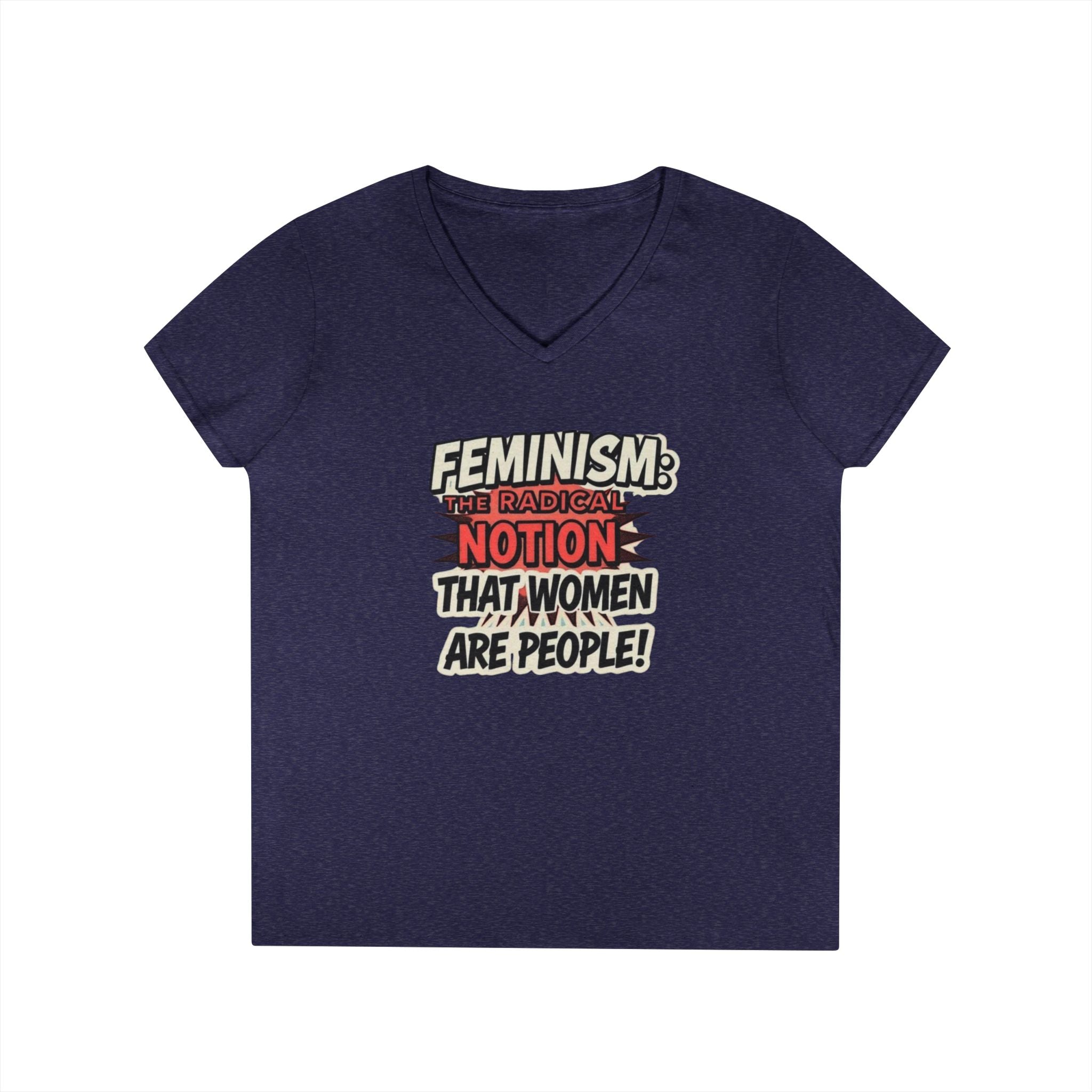 Feminism V-Neck T-Shirt - Empowering Women’s Apparel