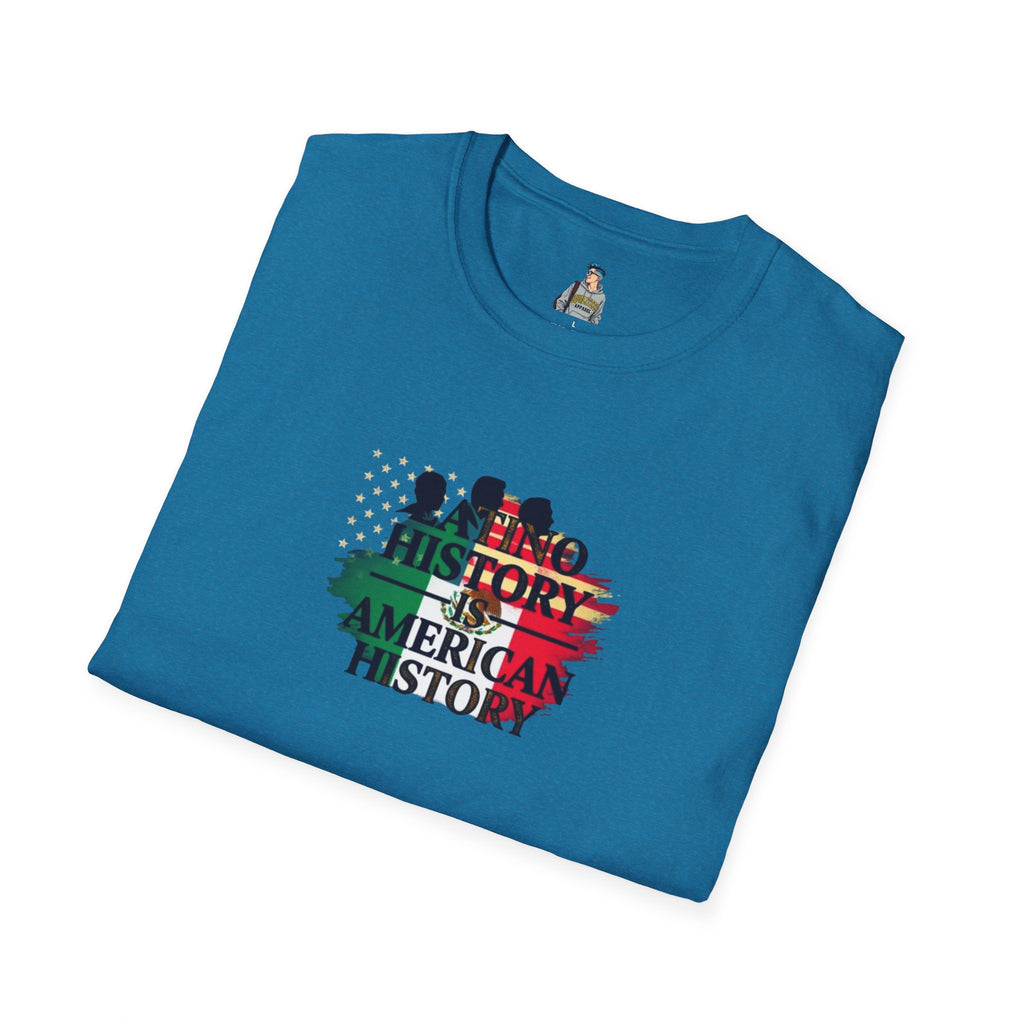 Unisex Softstyle T-Shirt - 'Latino History is American History' Graphic Tee