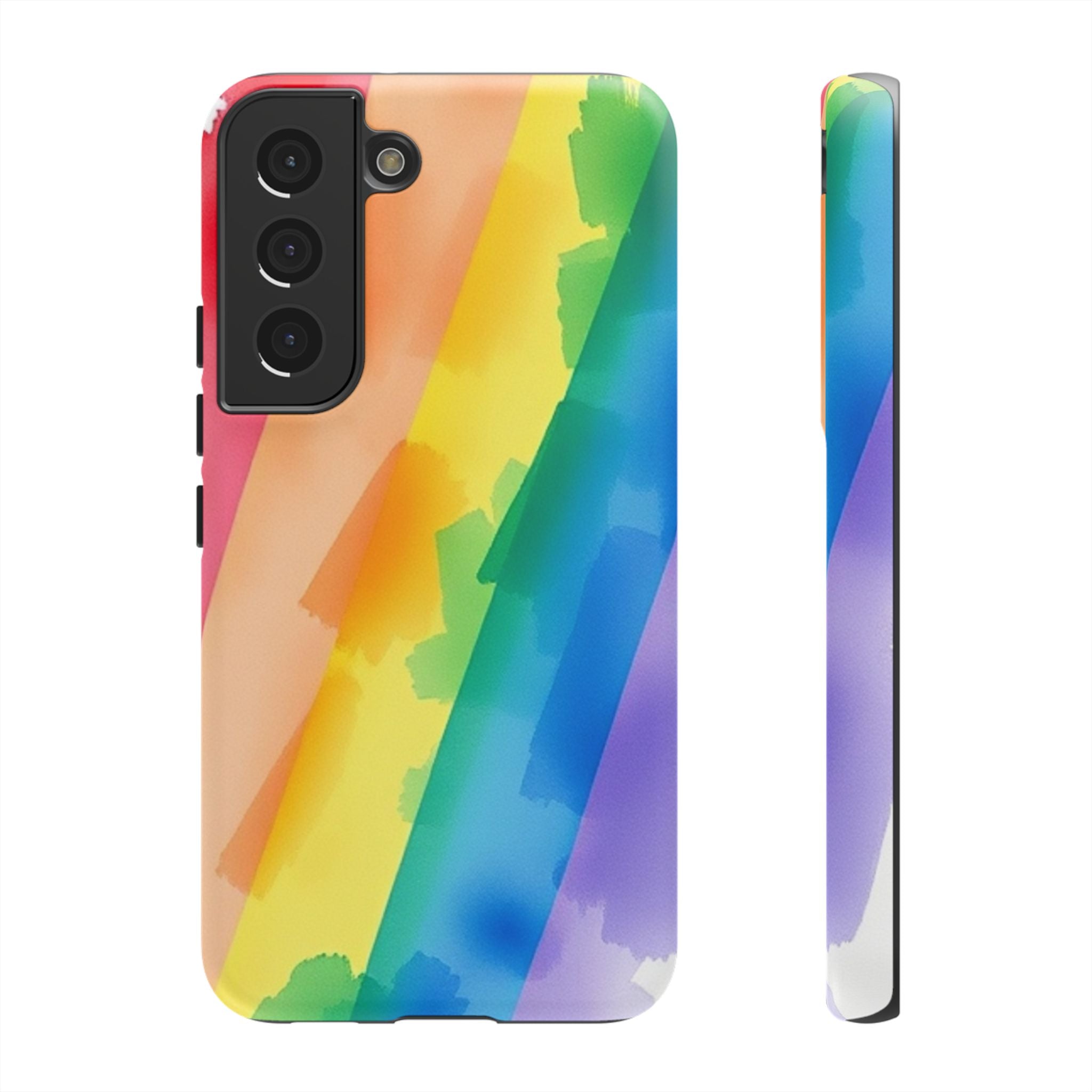 Rainbow Watercolor Art Tough Cases For Android & iPhone