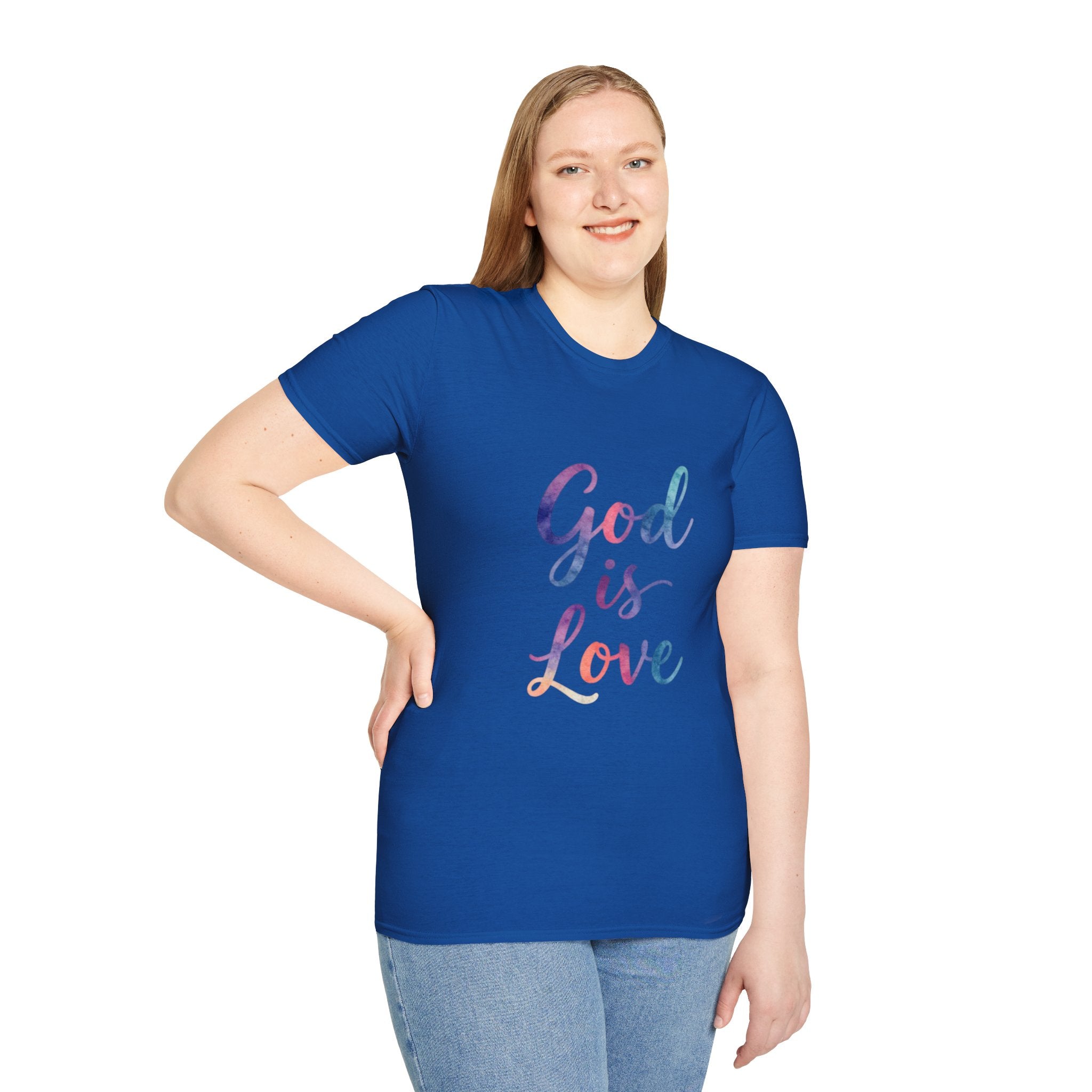 God Is Love T-Shirt — Colorful Tee
