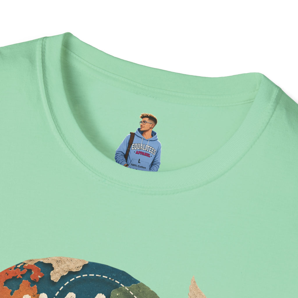 Humanity Has No Borders T-Shirt — Earth & Peace Graphic Tee
