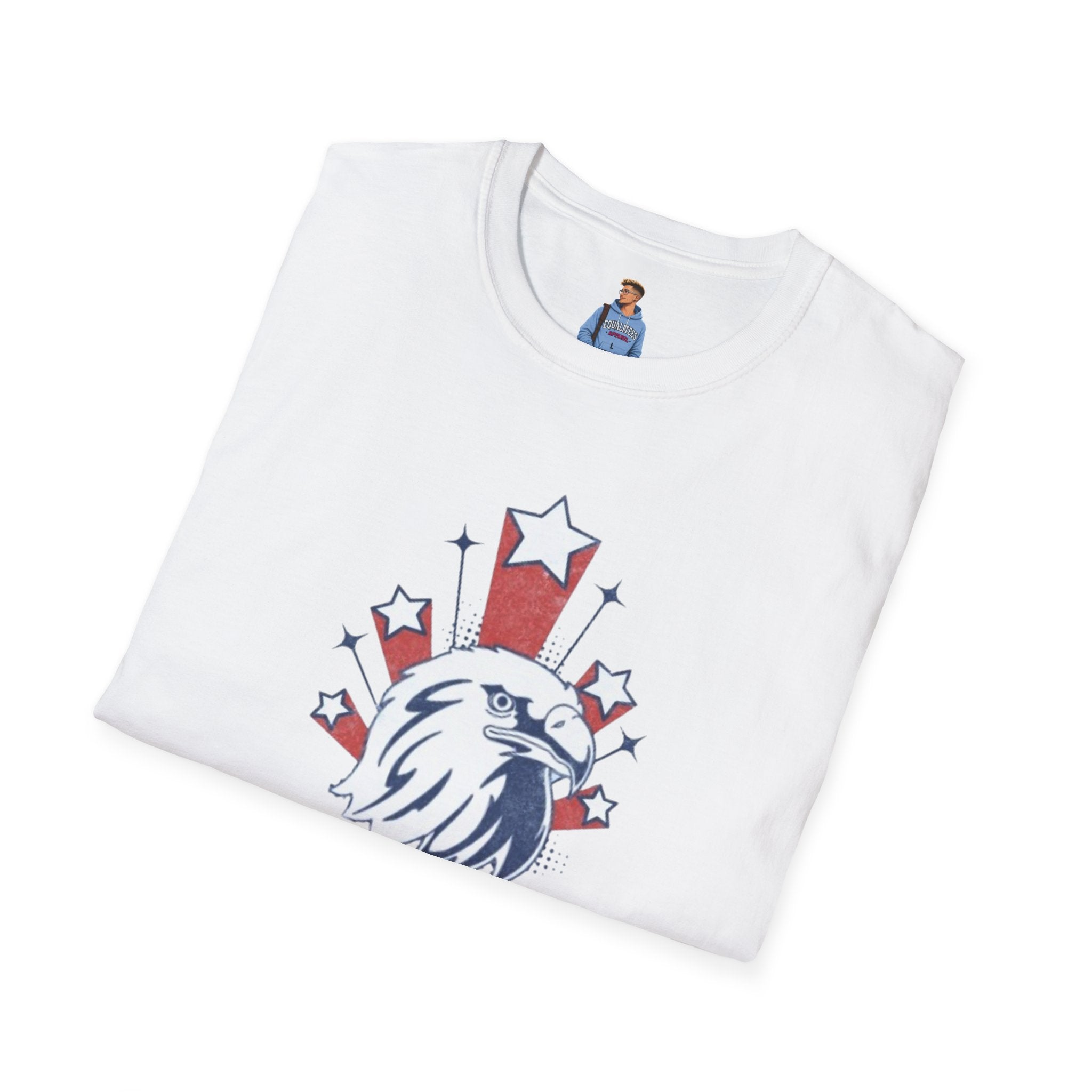 Americans Against MAGA Red Patriots Unisex Softstyle T-Shirt