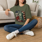 Patriots Don’t Stand For This T-Shirt — Statue of Liberty & Distressed Flag Graphic