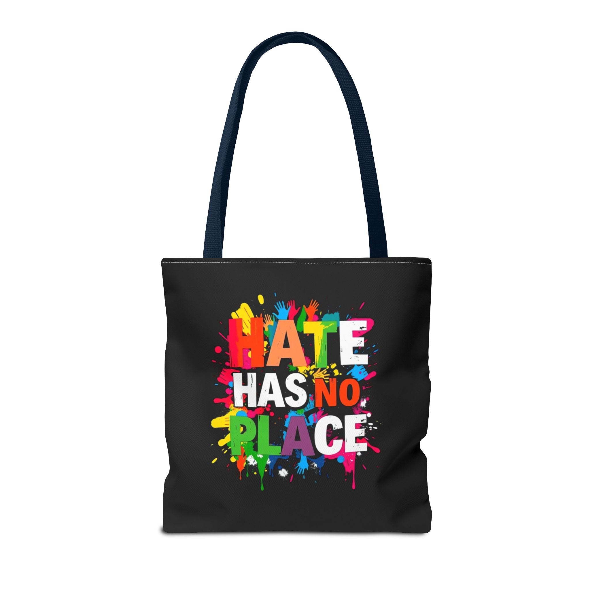Hate Has No Place Paint Splatter Tote Bag