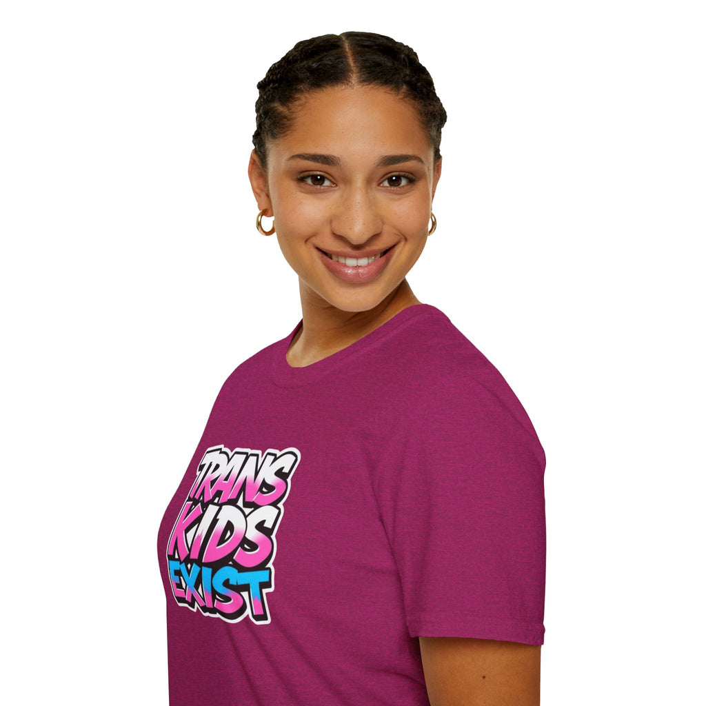 Trans Kids Exist Unisex Softstyle T-Shirt