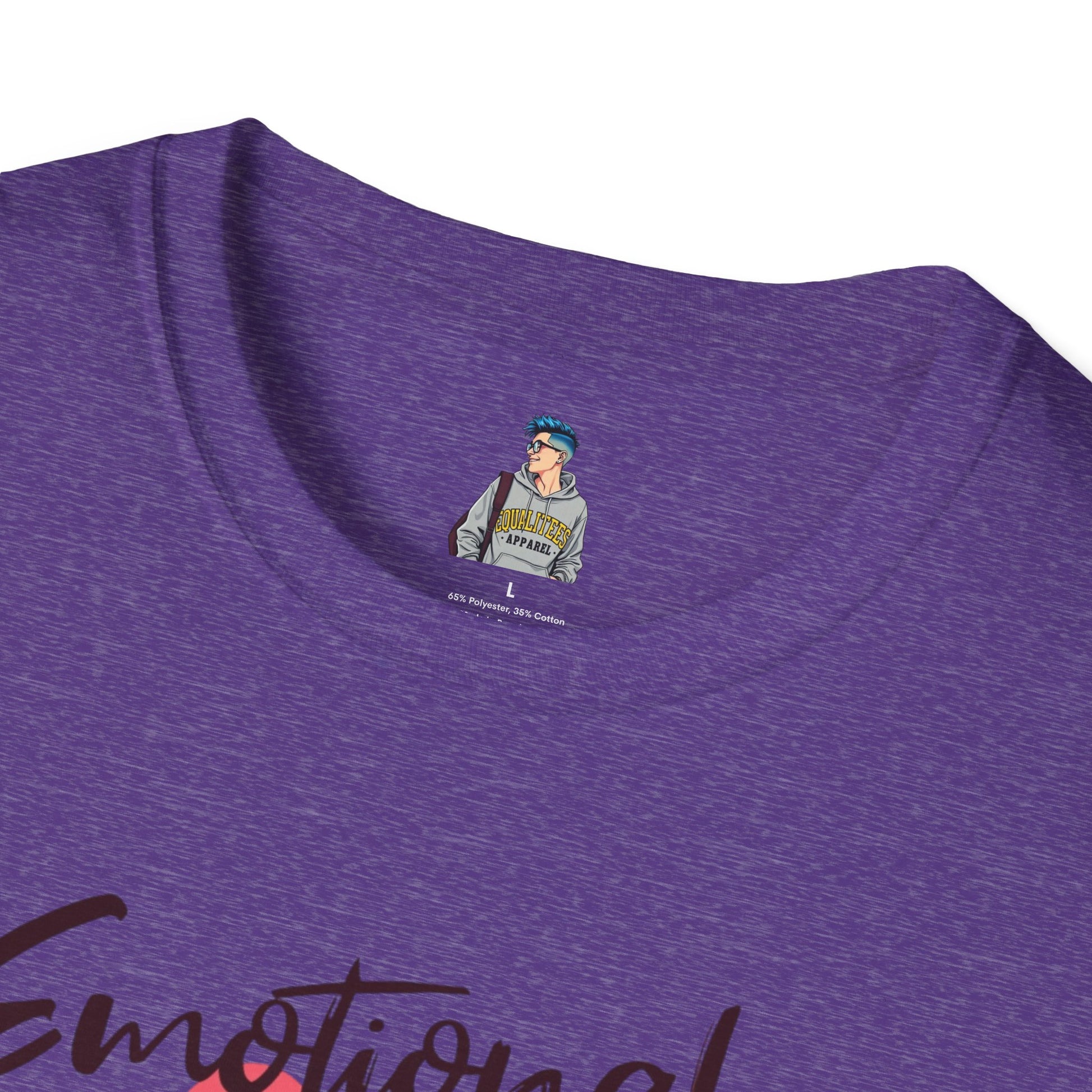 Emotional Support Human Unisex Softstyle T-Shirt