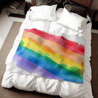 Rainbow Pride Sweatshirt Blanket – Cozy LGBTQ+ Throw for Comfort and Celebration