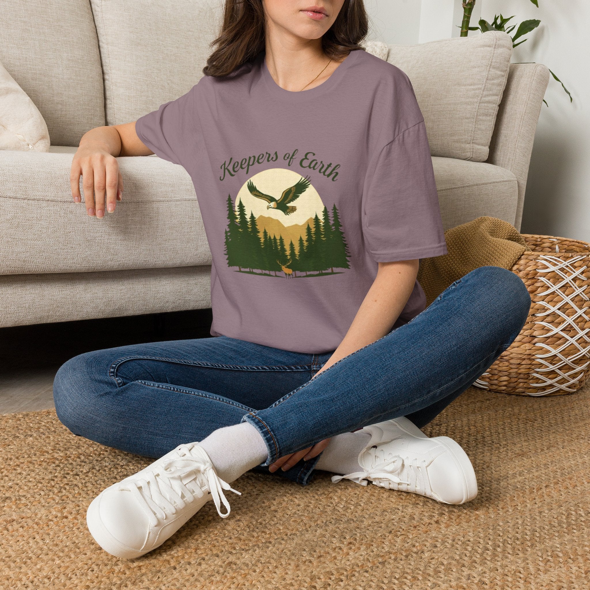 Keepers of the Earth Eagle and Elk T-shirt