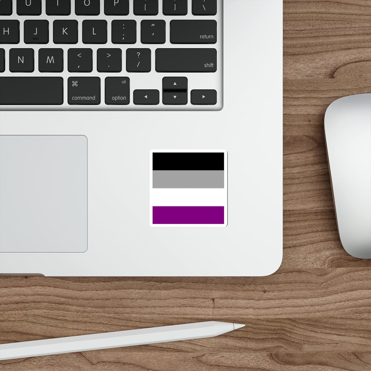 Die-Cut Stickers - Asexual Pride Flag