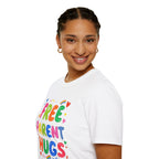 Free Parent Hugs T-Shirt — Colorful Affirming Pride