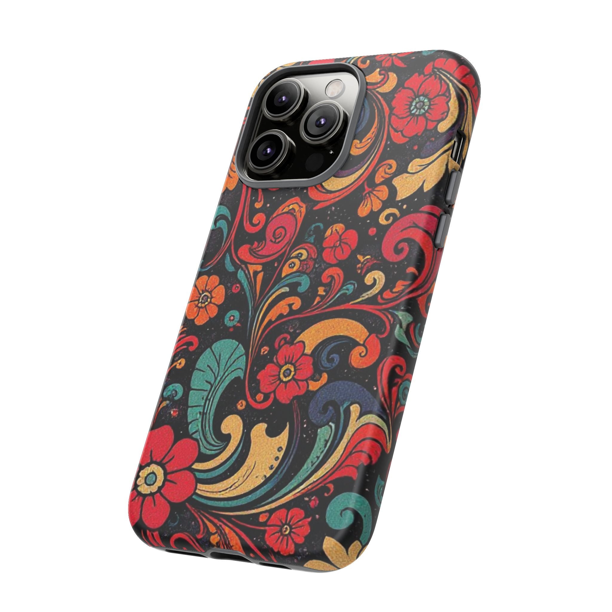 Floral Paisley Tough Case for iPhone — Vibrant Protective Phone Cover