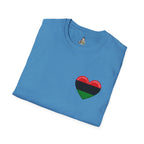 Unity and Heritage Unisex Softstyle T-Shirt with Pan-African Heart
