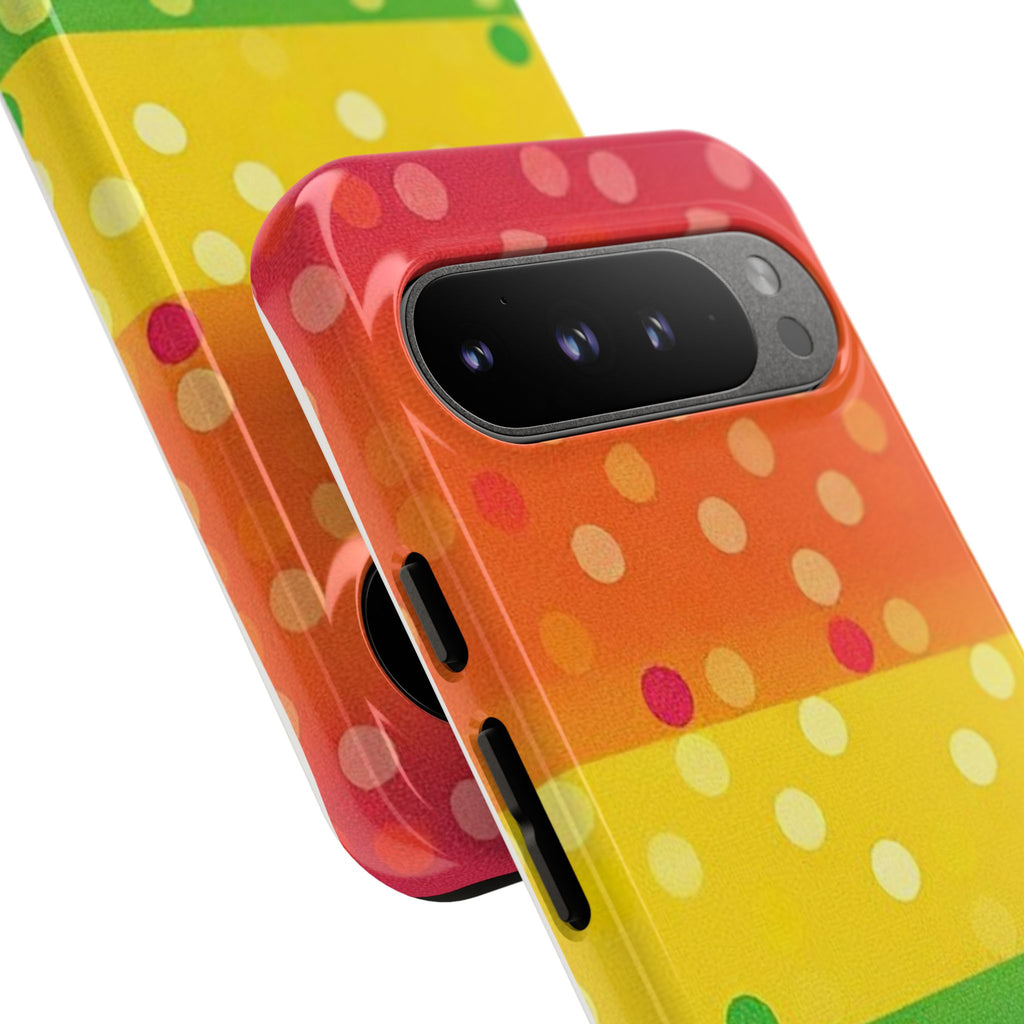 Rainbow Polka-Dot Tough Case for Android